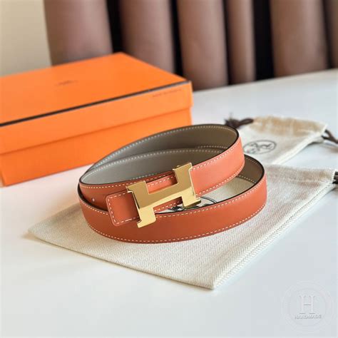 Mini Constance belt buckle & Reversible leather strap 